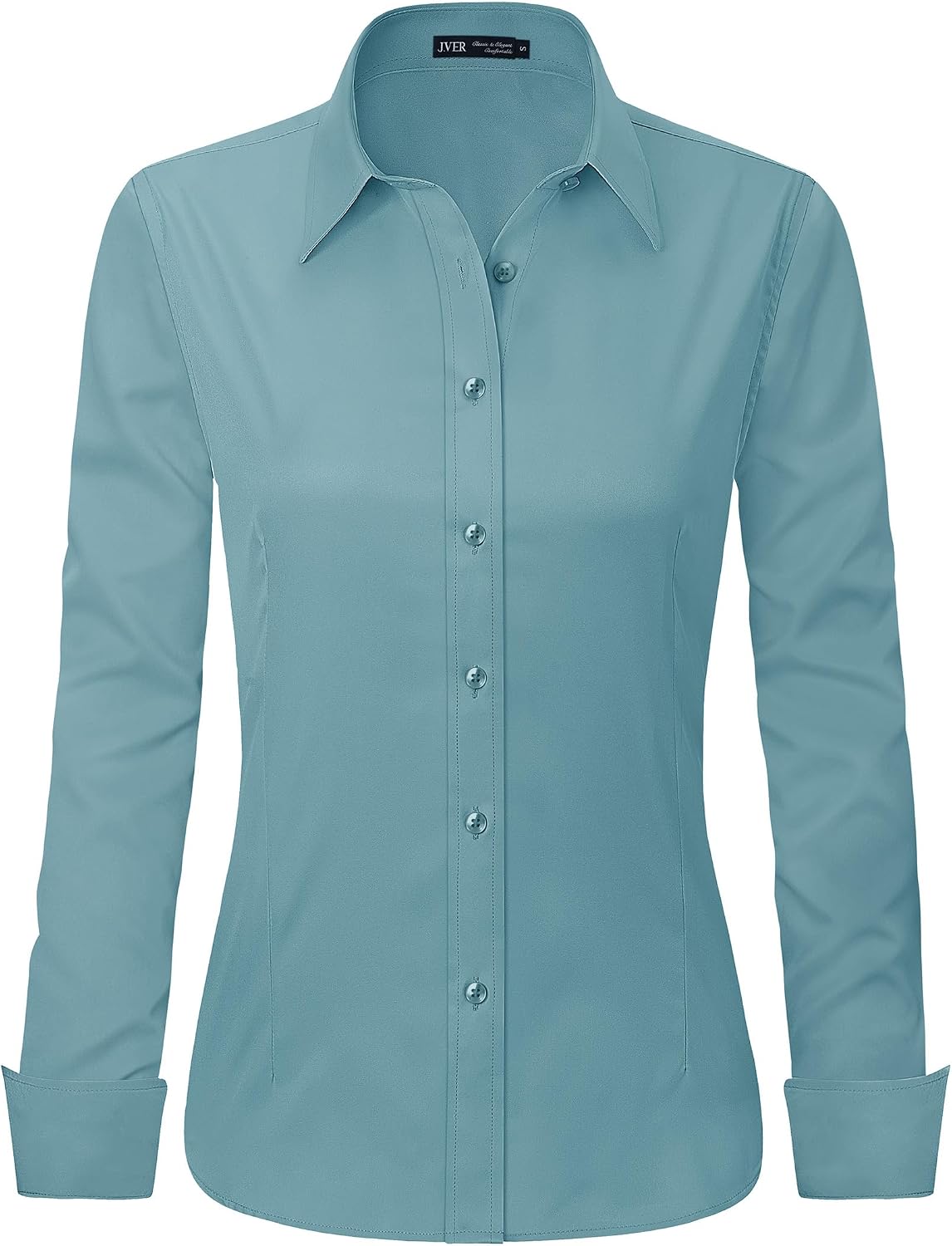 Thumbnail 4 de J.VER Womens Dress Shirt Long Sleeve