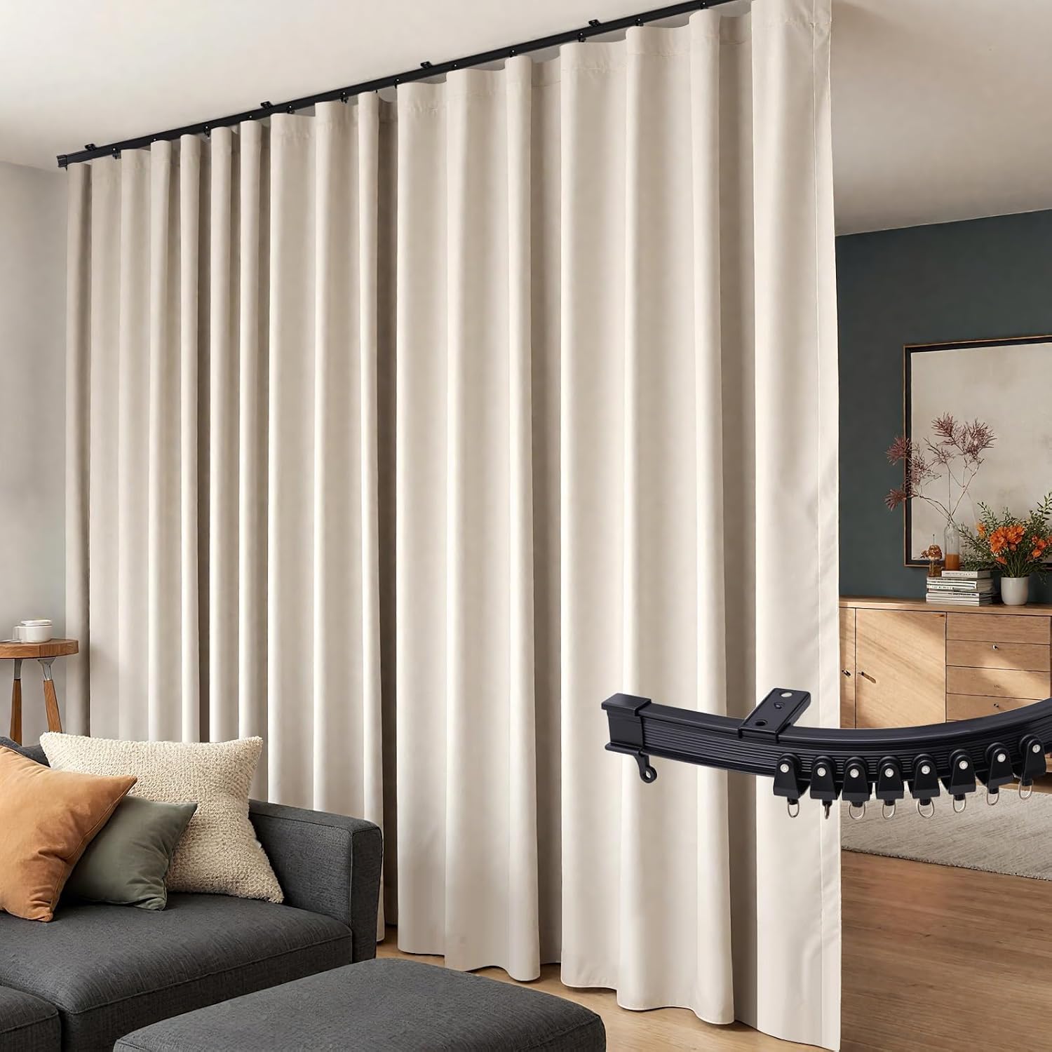 Detalle de Room Divider Curtains W100 x H84 🪟