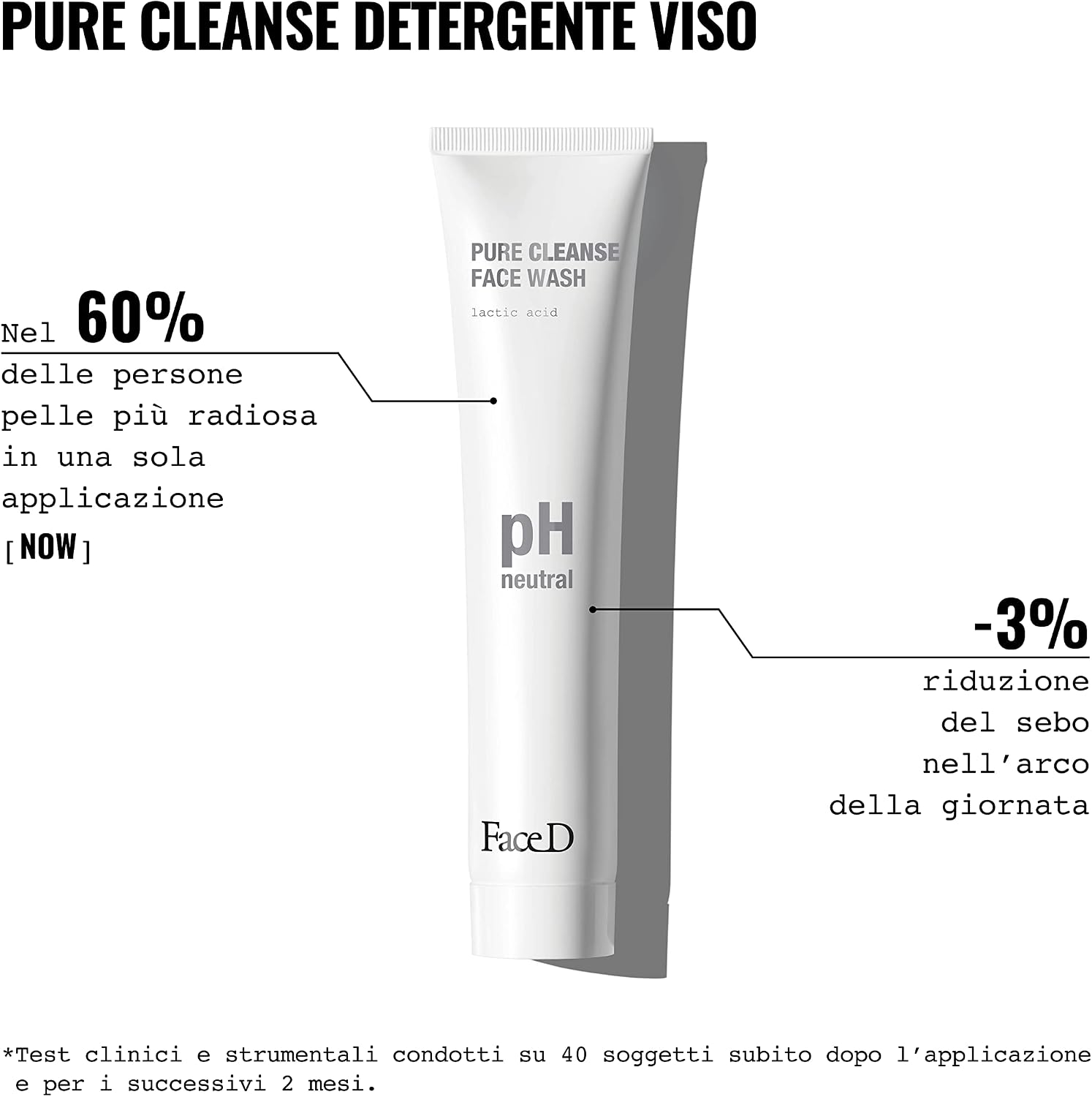 Detalle de Face D Pure Cleanse detergente viso illuminante 125 ml