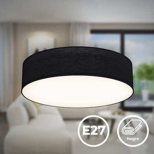 Detalle de Plafonnier B.K.Licht tissu E27 40 W ⚙