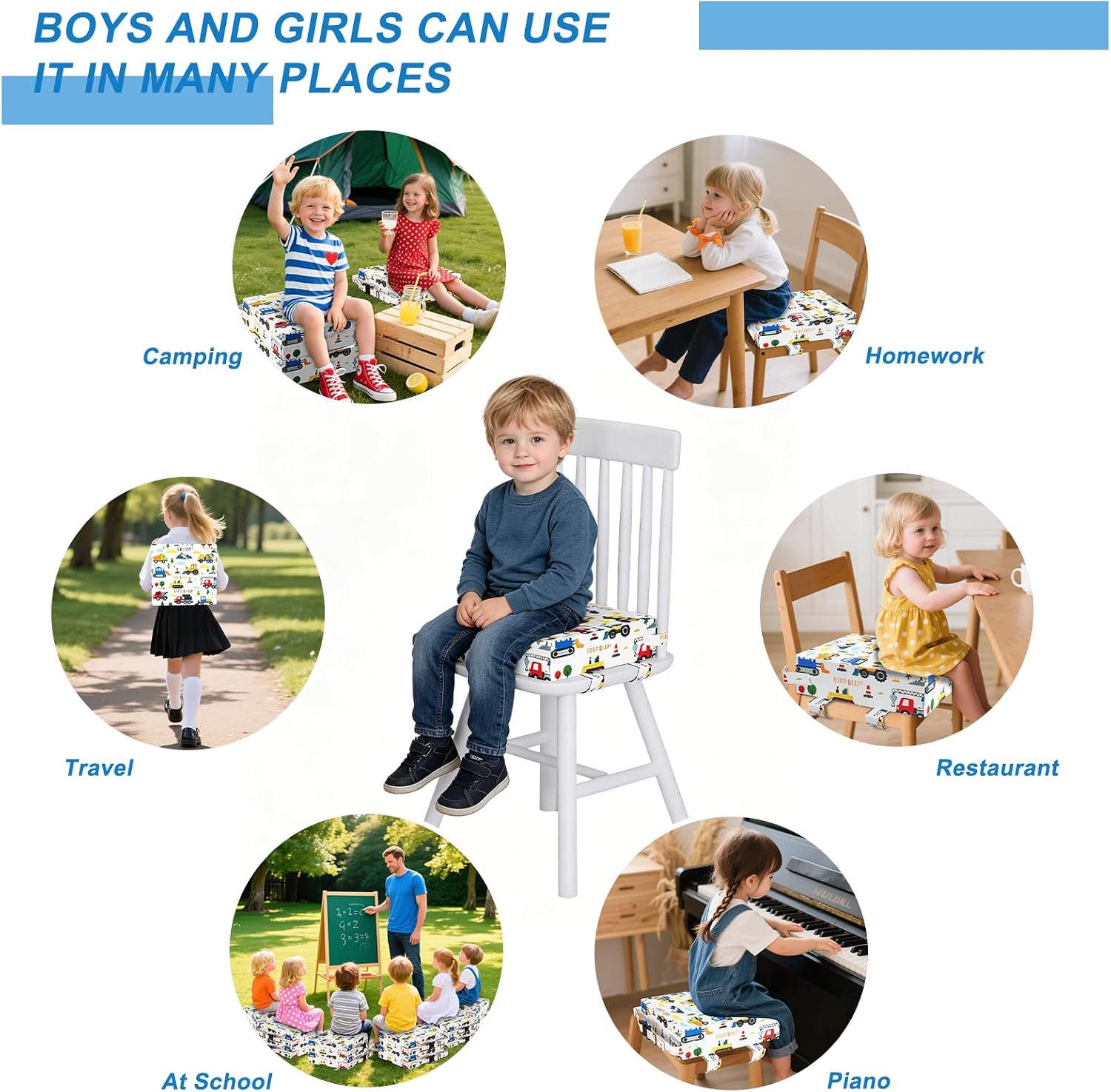 Thumbnail 4 de Capslpad Toddler Booster Seat Cushion for Dining Table