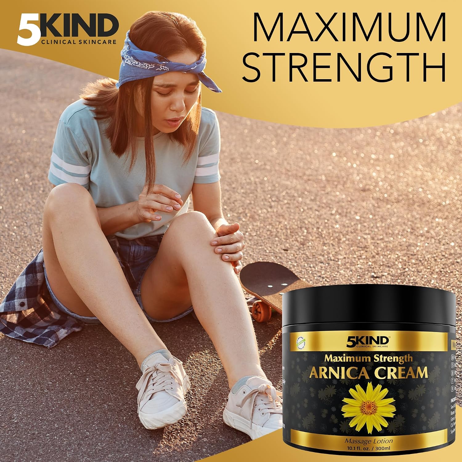 Thumbnail 4 de 5kind Extra Strong Arnica Cream Massage Lotion 300ml — Fast-Acting Arnica for Bruising and Swelling