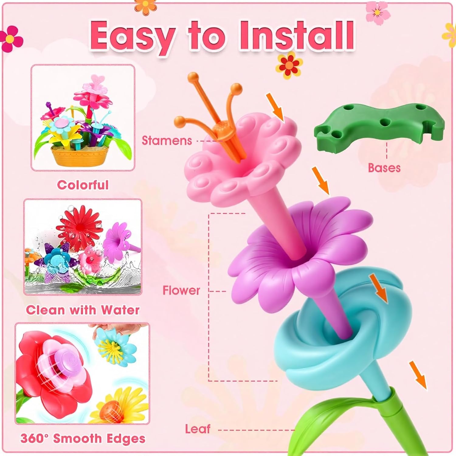 Thumbnail 1 de Fivejoy Flower Garden 134pcs building set