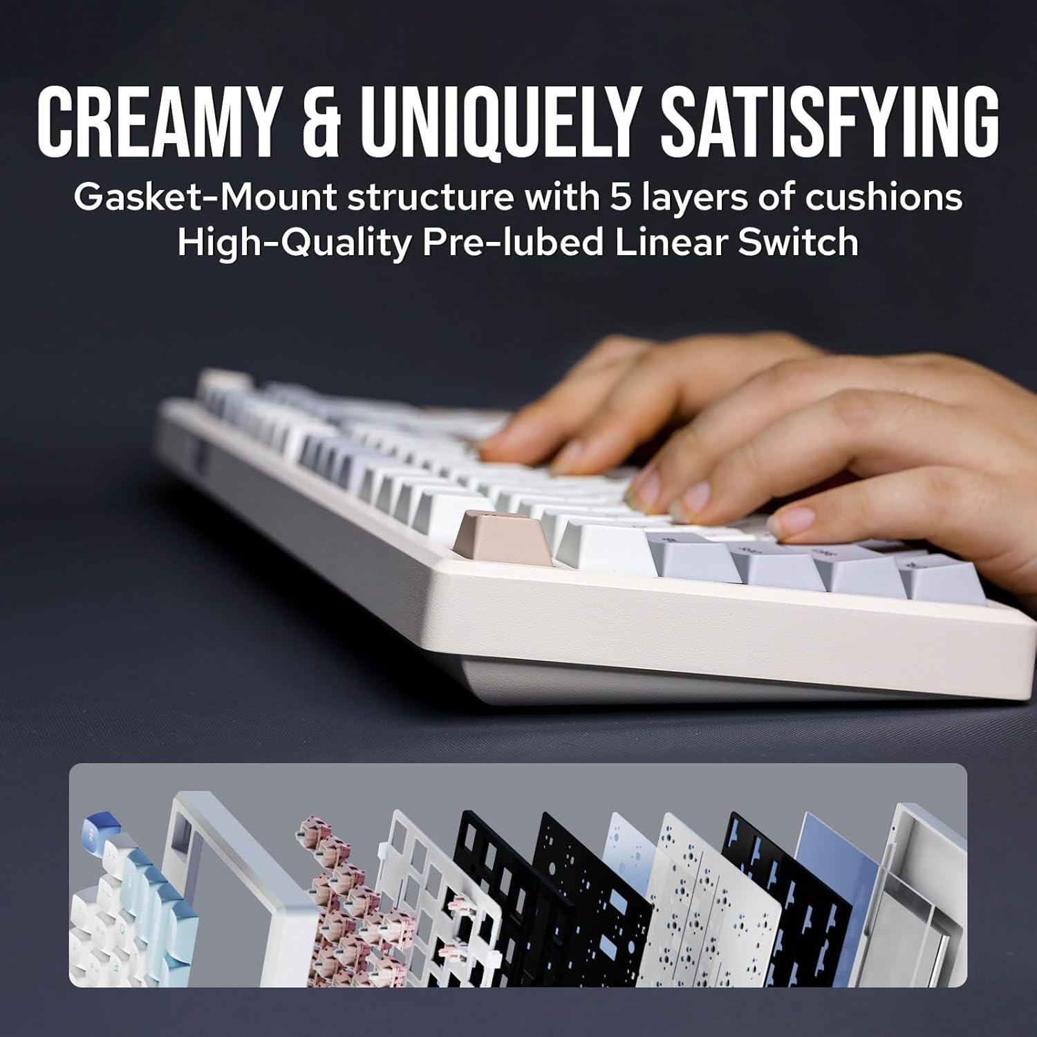 Thumbnail 6 de EPOMAKER Galaxy100 8000mAh wireless keyboard ⌨