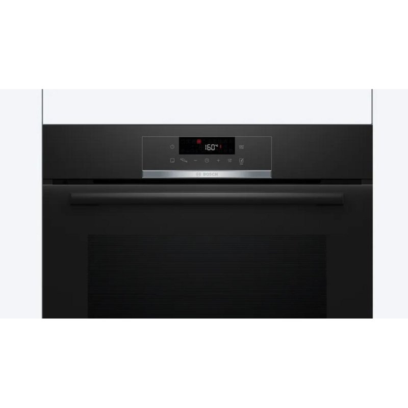 Detalle 2 de Horno eléctrico Bosch Serie 4 HBA572EB3 (71 L) en negro: AirFry, 3D Hotair y autolimpieza pirolítica