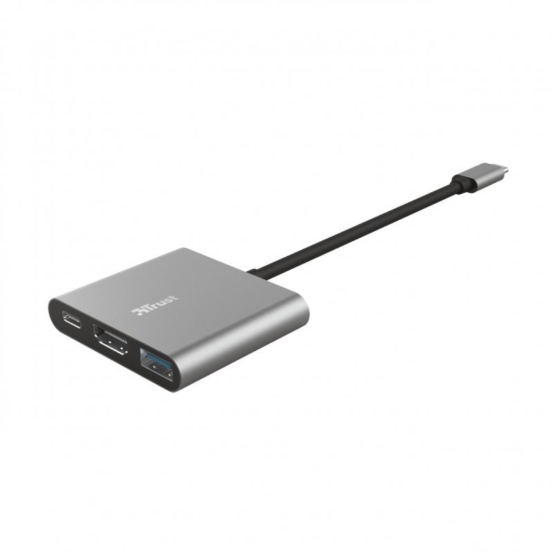 Detalle de Trust Dalyx Adaptador USB-C/HDMI/USB 3.1: 3 en 1 para ampliar puertos sin complicaciones