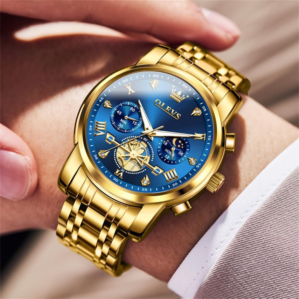 Detalle de OLEVS Men's Chronograph Watch 42mm