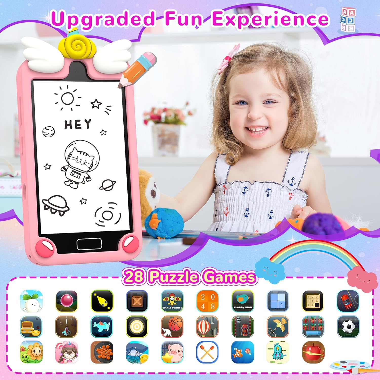 Thumbnail 6 de YIFOCO Kids Smart Phone 4" touchscreen toy phone