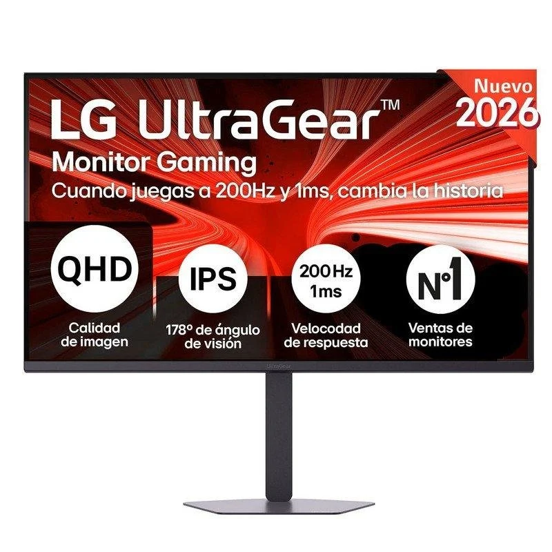 Detalle de Monitor LG UltraGear 32G620B-B 32" QHD 200 Hz IPS HDR10 FreeSync/G-Sync