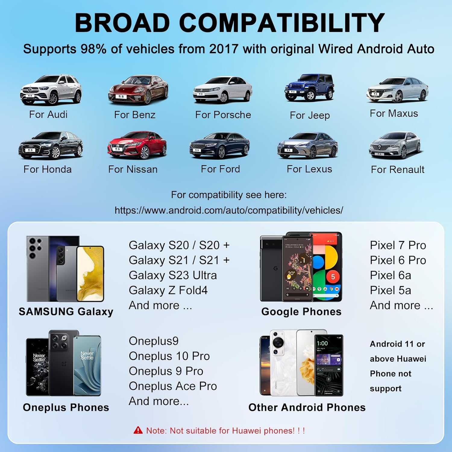 Thumbnail 2 de PAUNEZUEL Android Auto Wireless Adapter UK: Convert Wired to Wireless, Plug and Play