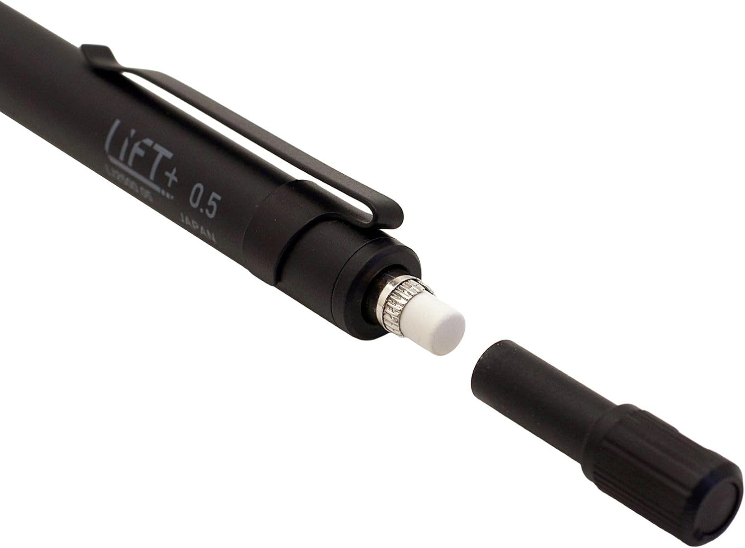 Detalle 2 de LIFT+ LI2500.05-BK シャープペンシル 0.5mm ブラック、真鍮製前軸・4mmガイドパイプ