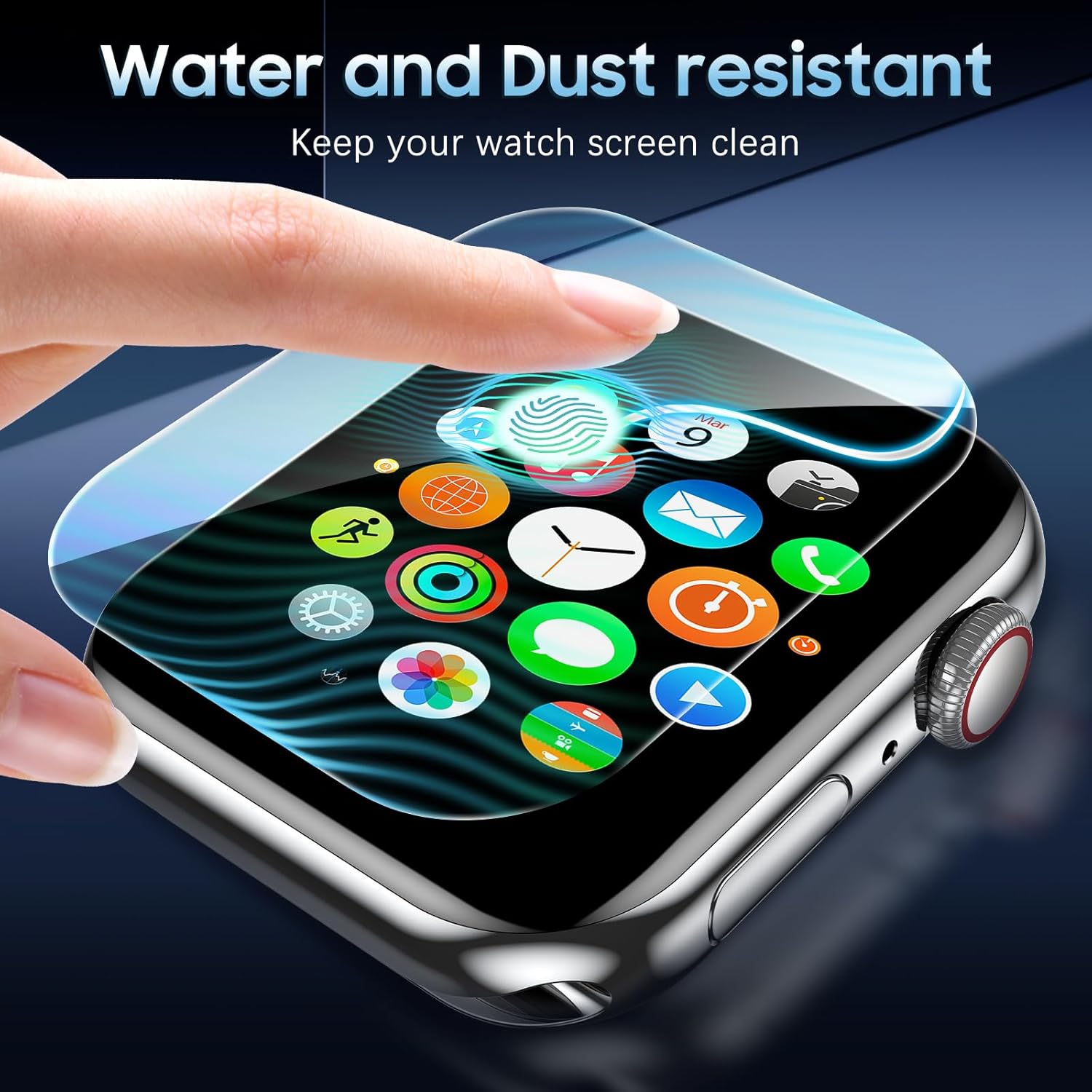 Thumbnail 6 de UniqueMe 6 Pack 40mm Apple Watch Screen Protectors – TPU, Ultra-Thin, Self-Healing & Case-Friendly