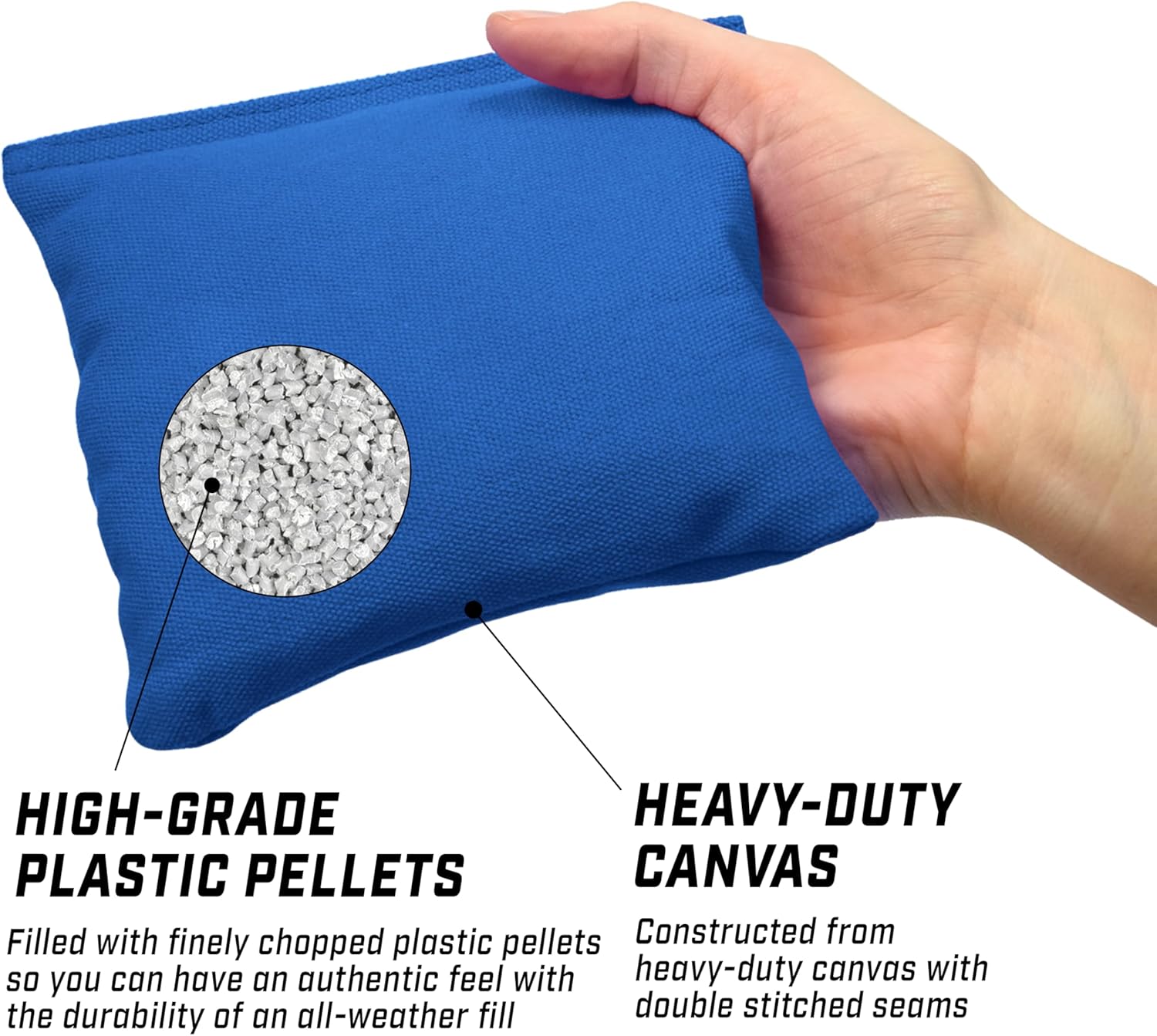 Thumbnail 1 de GoSports Lot de 8 Sacs poires de Cornhole – Étoiles et Rayures ou Rouge et Bleu – Ensemble officiel