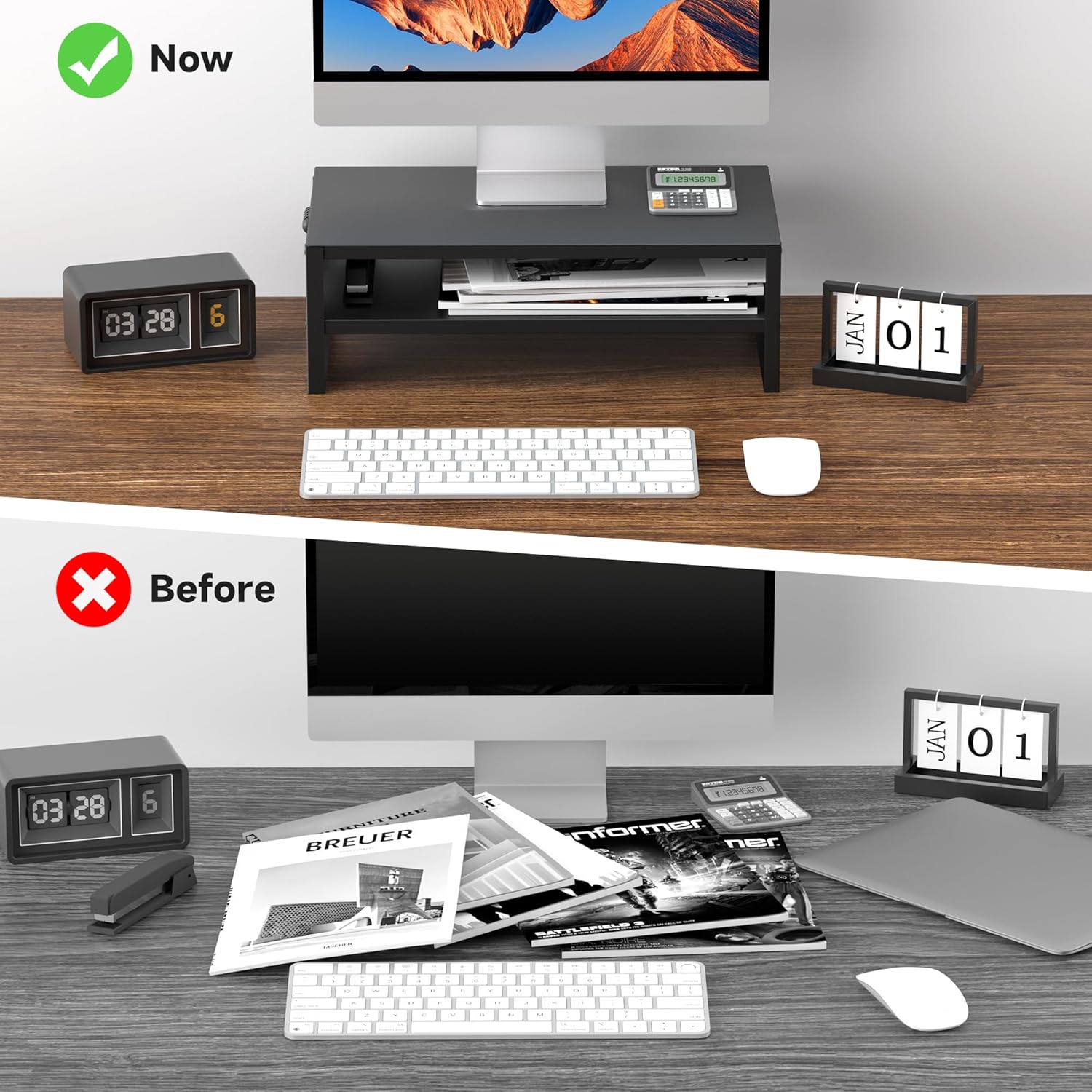 Thumbnail 2 de Pholiten MST032T 14cm Monitor Stand