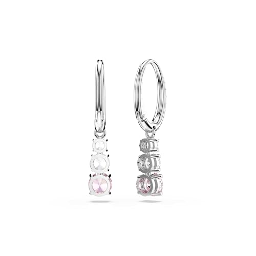Detalle 2 de Swarovski Stilla Attract pendientes 1 talla rosa