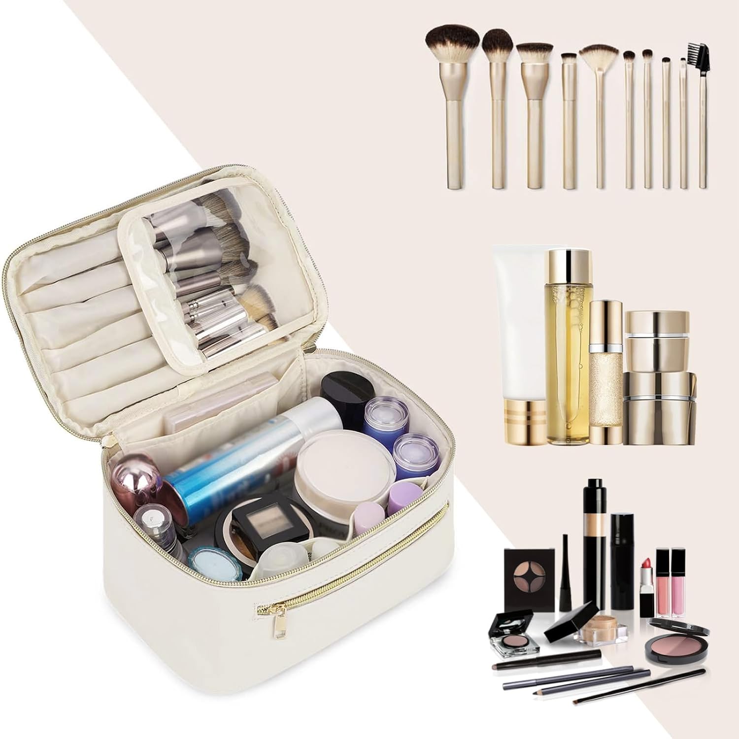 Detalle 2 de Wandering Nature Makeup Bag, Vegan Leather