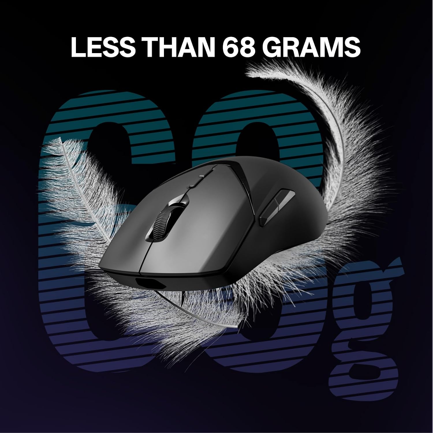 Detalle de Rapoo VT9Pro Wireless Gaming Mouse (PAW 3398, 26,000 DPI, 4K polling) with 10 programmable buttons
