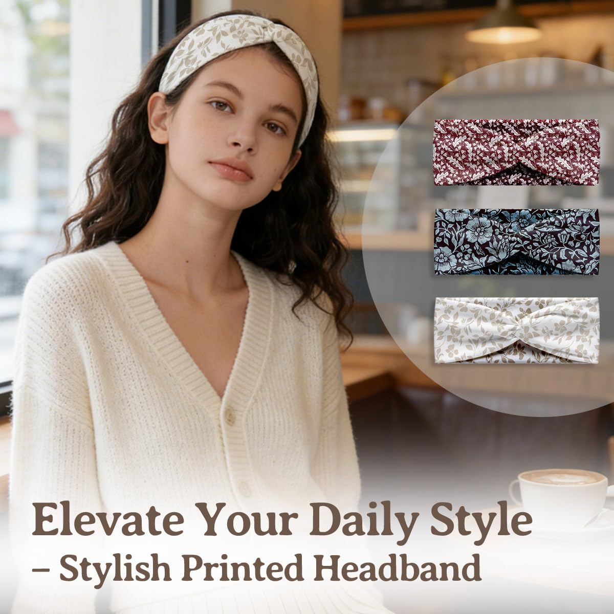 Detalle de IAXIC Hair Headbands, 4-Pack