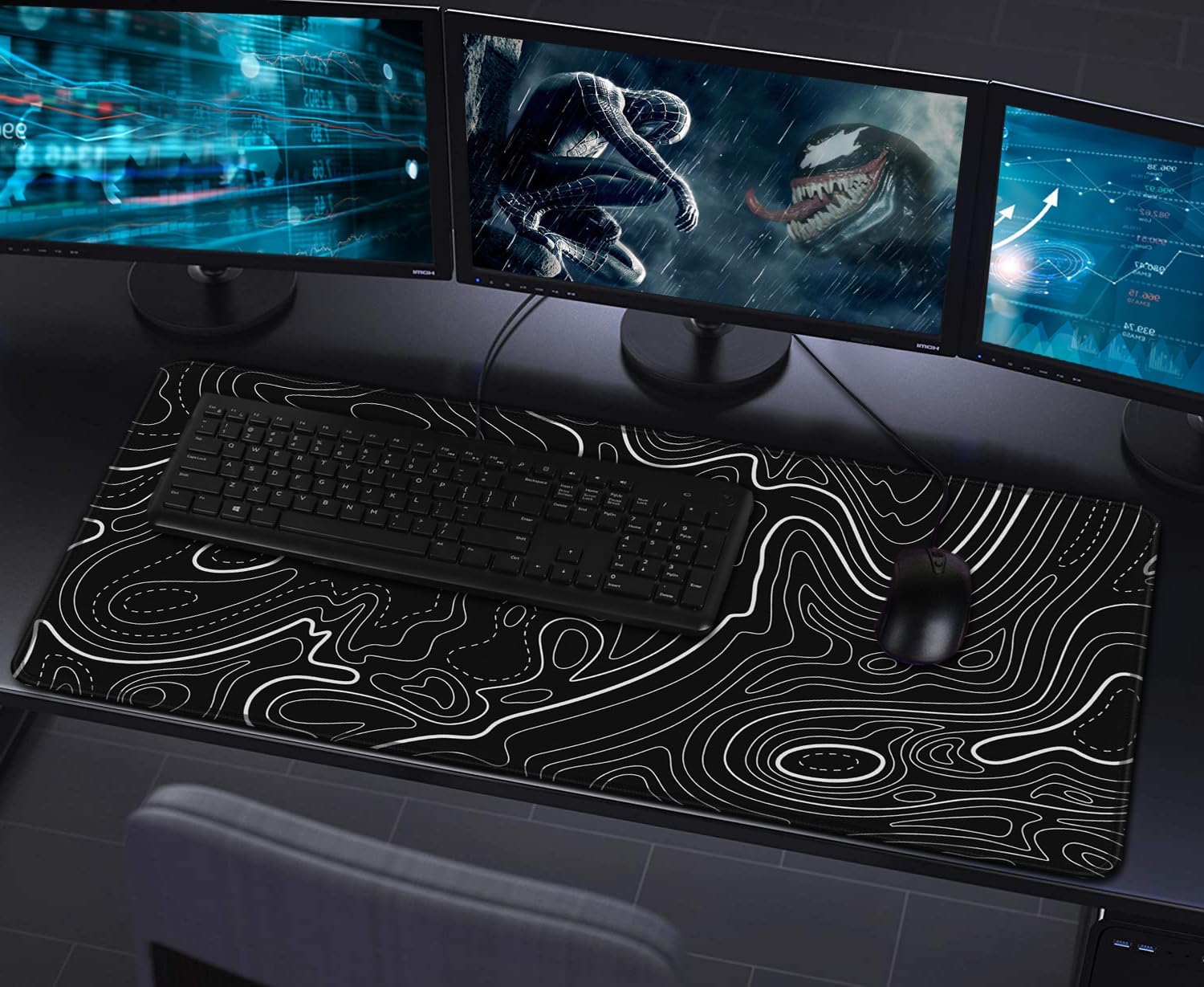 Thumbnail 6 de Hsmienk Extended Gaming Mouse Pad, 31.5 x 15.7 in, Waterproof, Stitched Edges