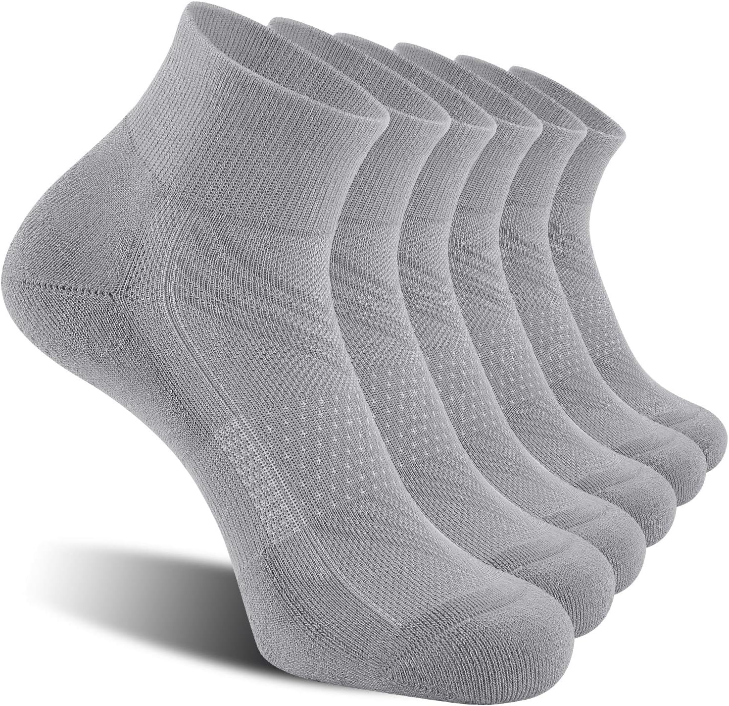 Detalle de CS CELERSPORT 6-Pack Cushioned Ankle Socks for Running and Sport