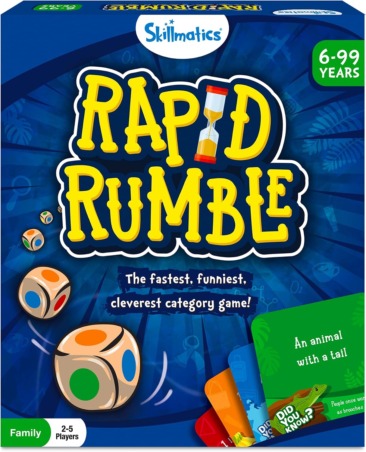 Detalle de Skillmatics Rapid Rumble board game 120 cards