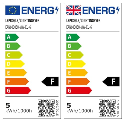 Thumbnail 9 de Lepro Lot de 6 Ampoules LED E14-4,2W (40W équivalent) 470 lm - Blanc chaud 2700K - Non dimmable, format P45, culot vis E14