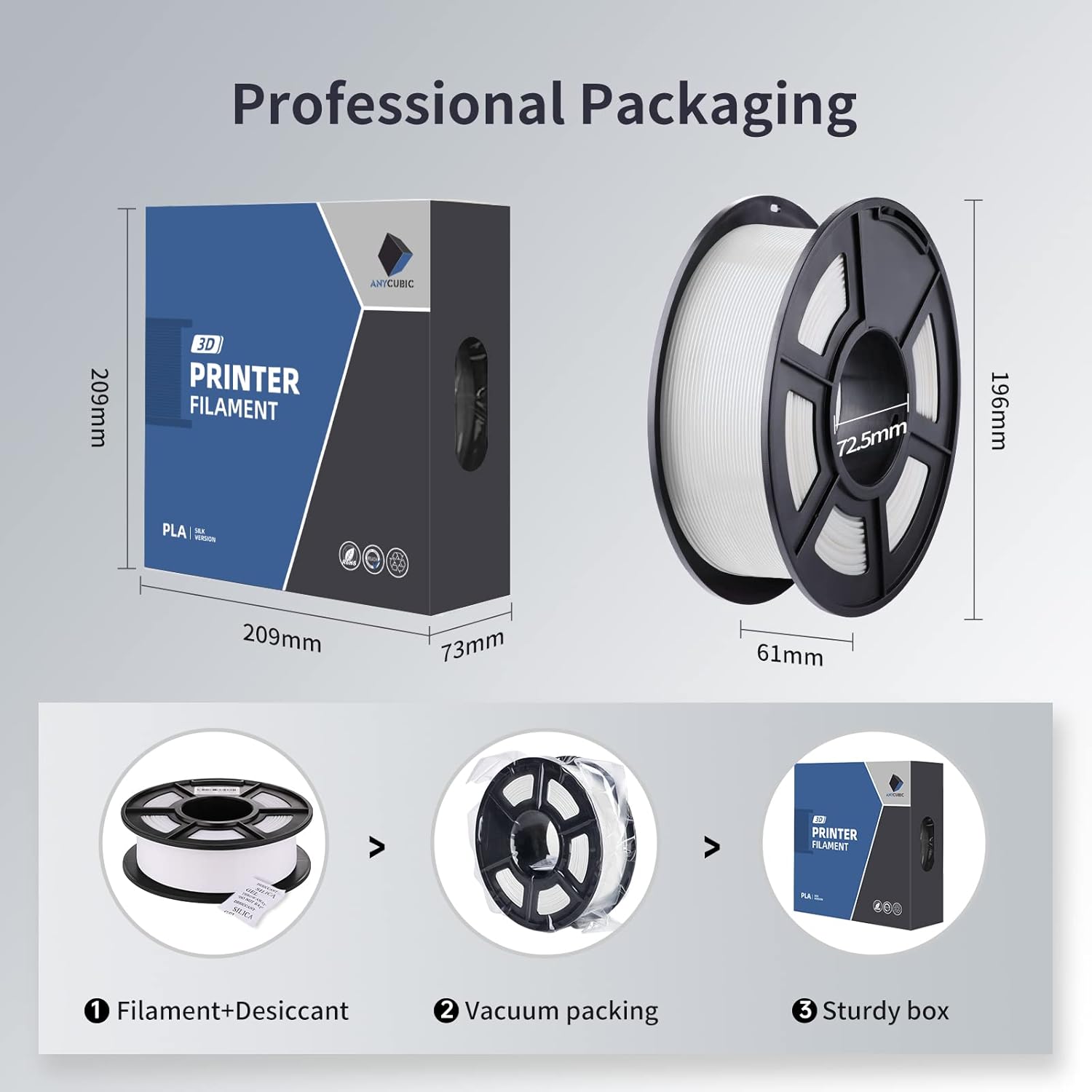 Thumbnail 5 de ANYCUBIC PLA Filament 1.75mm – 1kg Spool for 3D Printing