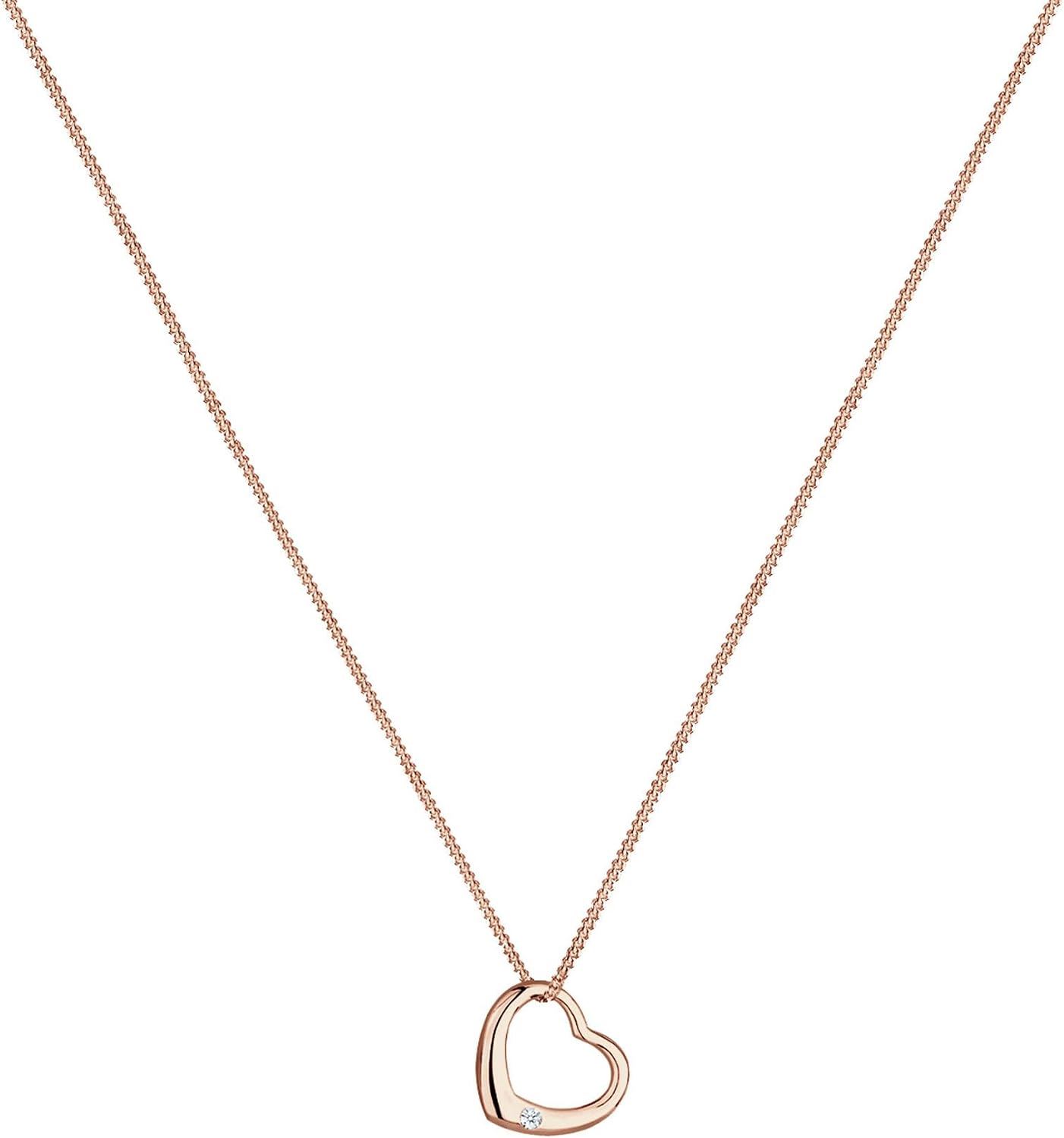 Detalle 2 de DIAMORE Elli DIAMONDS Halskette mit Herz 0,03 ct