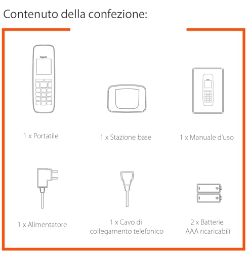 Detalle de Gigaset A270: telefono cordless con vivavoce, display grafico e tastiera programmabile