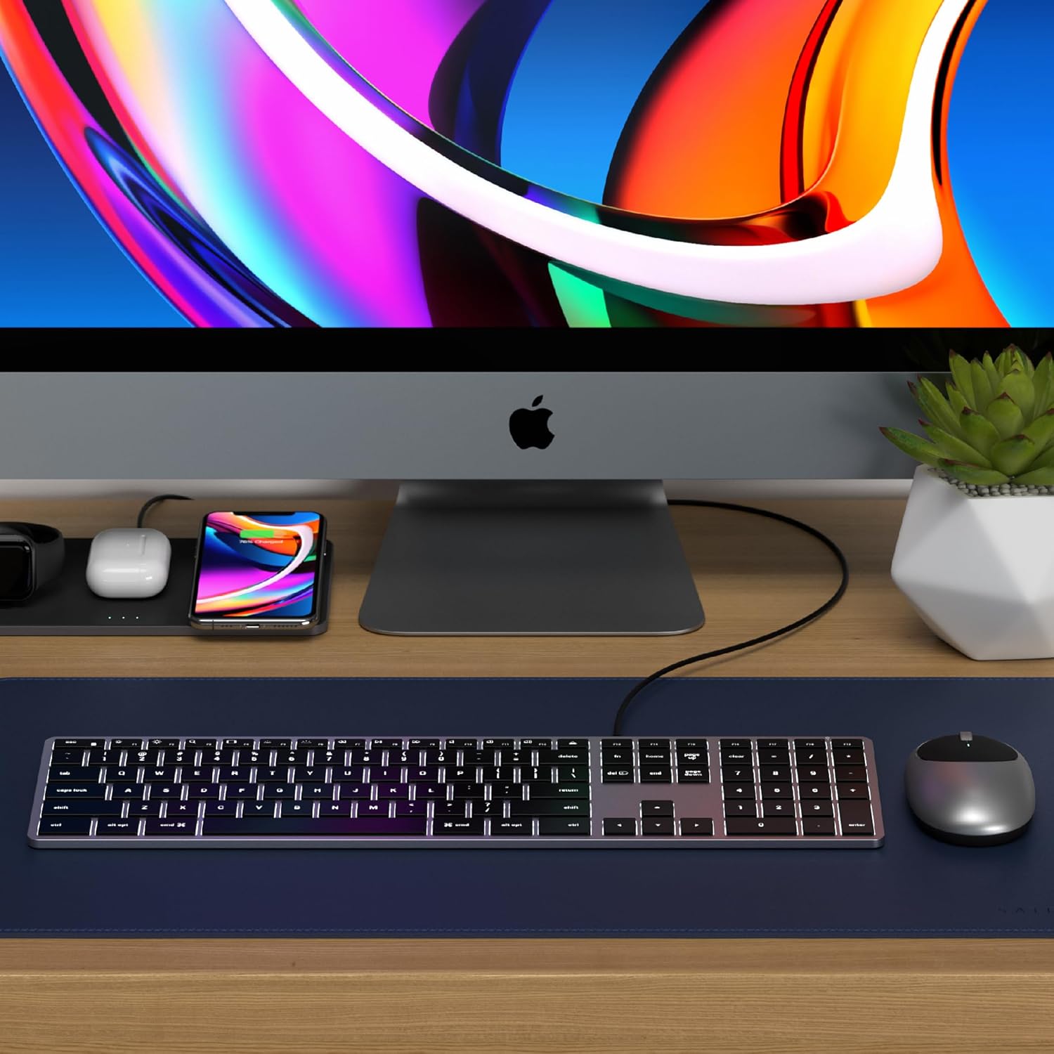 Thumbnail 6 de Satechi Tastiera con Cavo Slim W3 Retroilluminata – Layout US, USB-C e Tastierino Numerico per MacBook e laptop