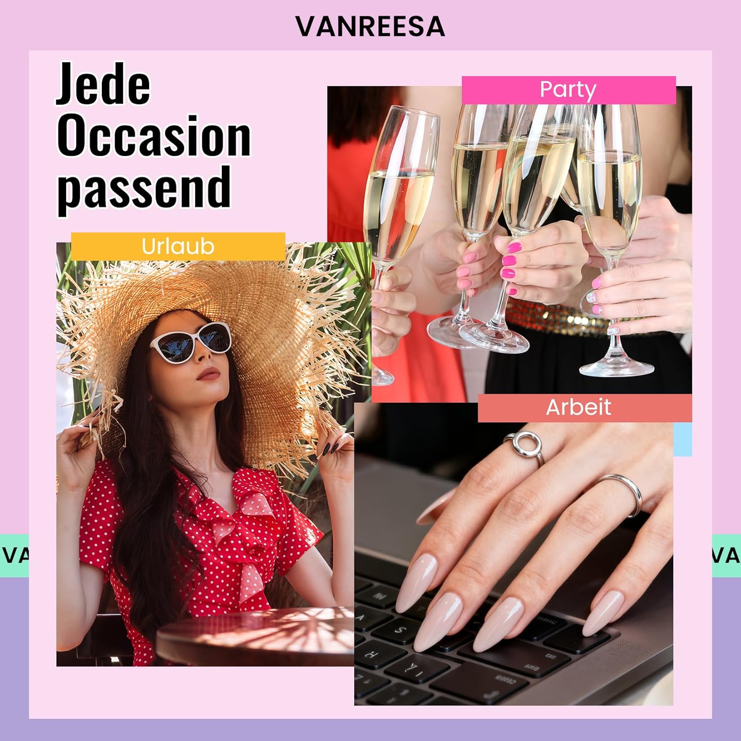 Thumbnail 3 de VANREESA U V Nagellack Set – 55 Farben U V Gel-Nagellack inkl. Base- und Top-Coats