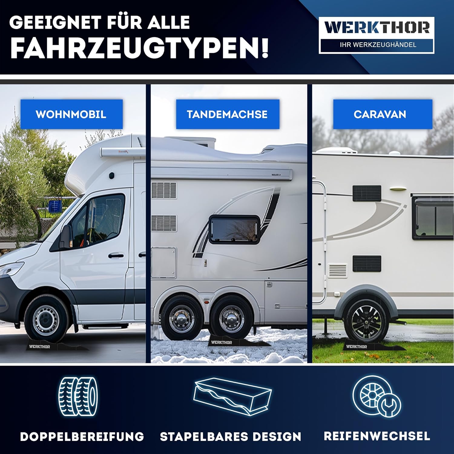 Thumbnail 5 de WERKTHOR Auffahrkeile Wohnmobil 2er Set
