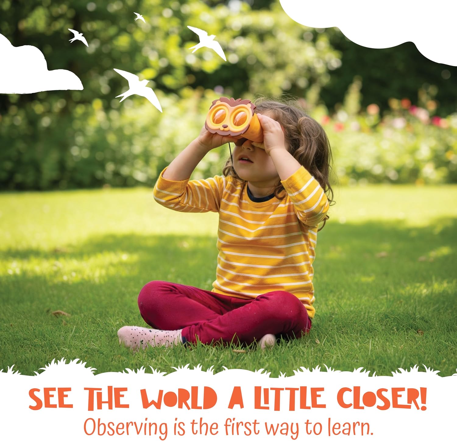 Detalle de Peekimals Kids Binoculars Lion Roar