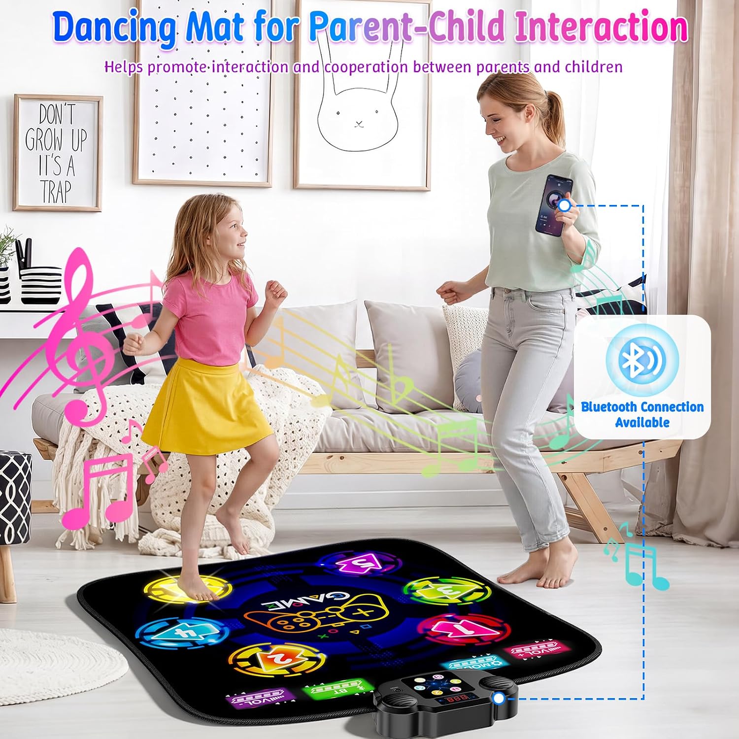 Detalle 1 de LZFYMXOK Dance Mat with 6 LED Lights