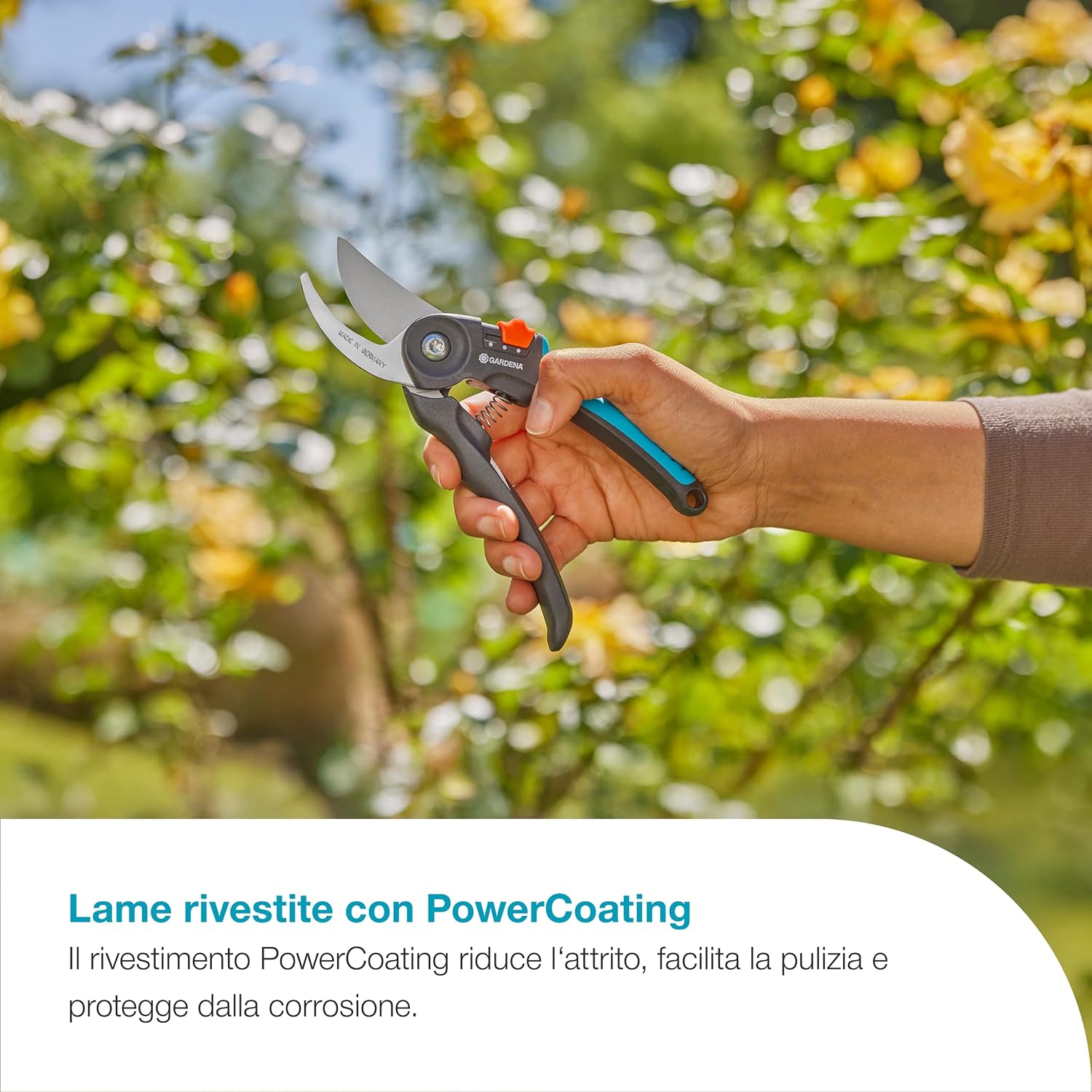 Detalle de Gardena PremiumCut Flex: cesoie da giardino bypass per legno fresco, 24 mm