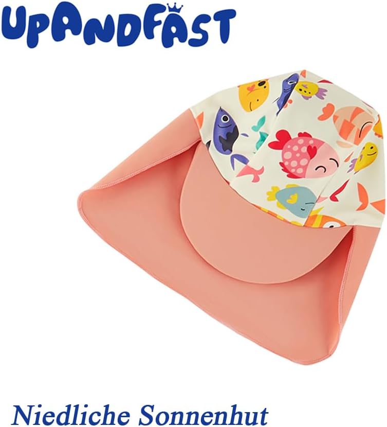 Thumbnail 6 de upandfast Baby Badeanzug mit Sonnenhut (UPF 50+) – langärmelig mit Reißverschluss-Garage