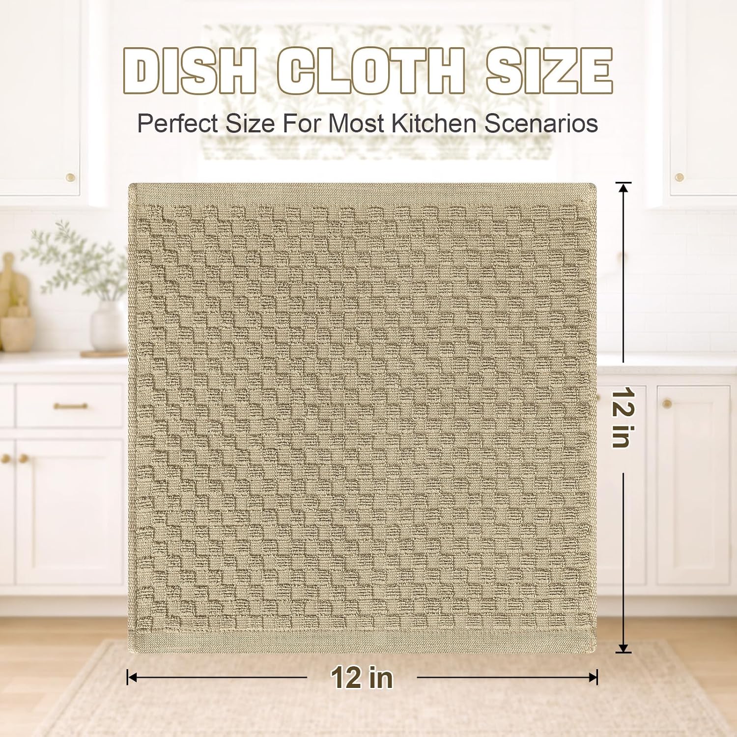 Detalle de Homaxy Cotton Dish Cloths 12" x 12