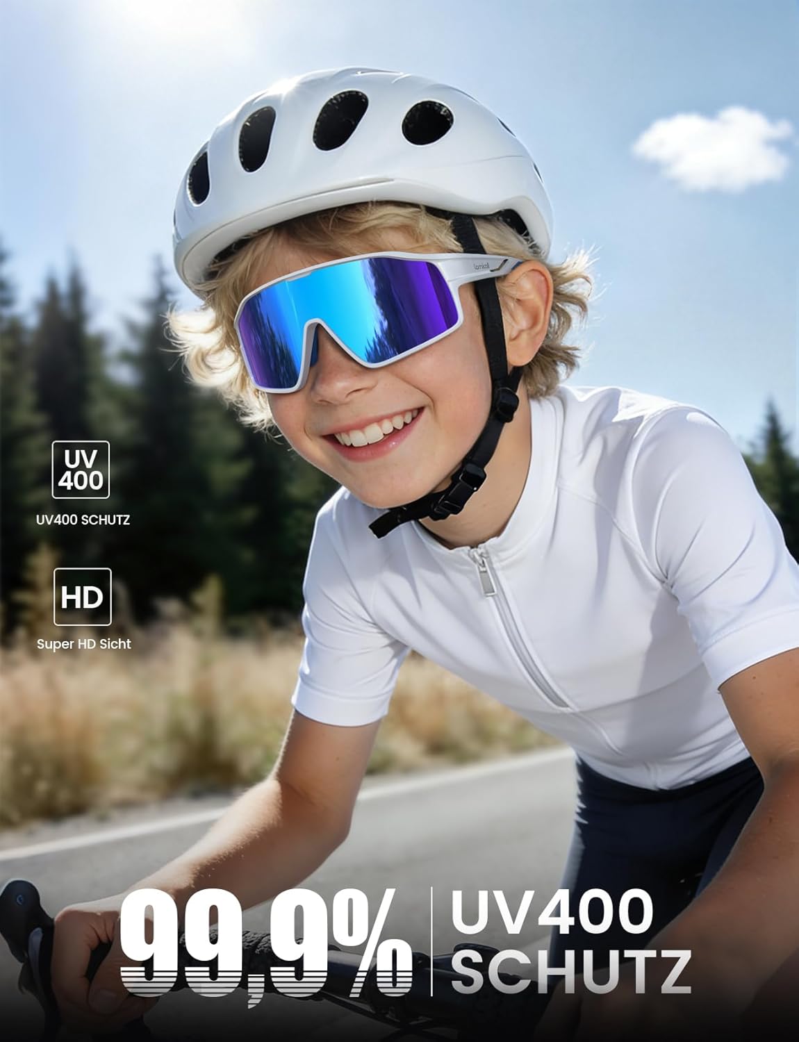 Thumbnail 1 de Lamicall Fahrradbrille Kinder – Ultraleicht, UV400, polarisierte Sportbrille aus TR-90