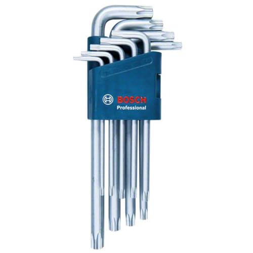 Bosch Professional set 9 llaves acodadas Torx 10–50 mm