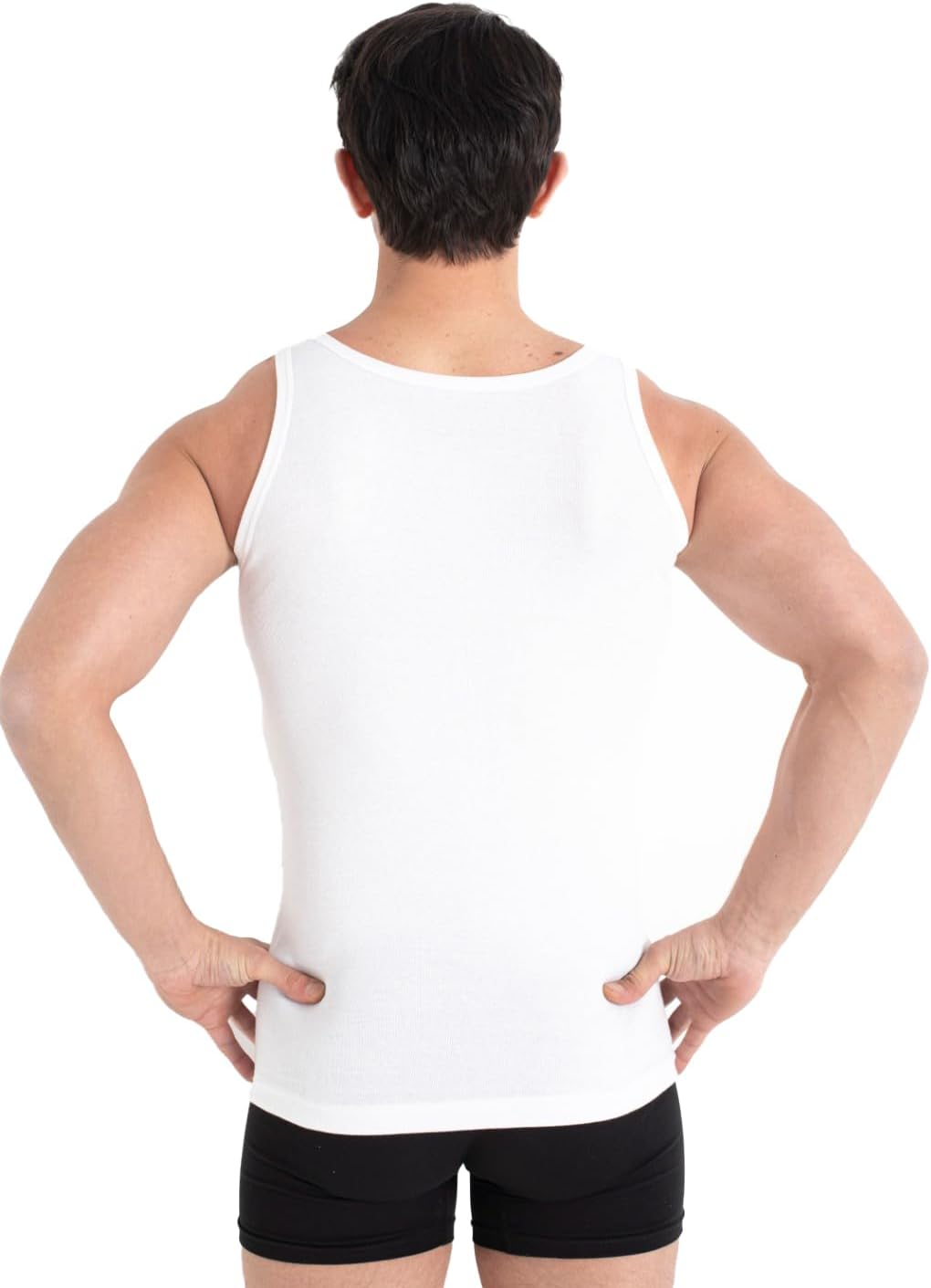 Detalle de UNDEREA Unterhemd Herren – 100% Baumwolle Feinripp, atmungsaktiv & weich | Tank Top im 3er/5er Pack