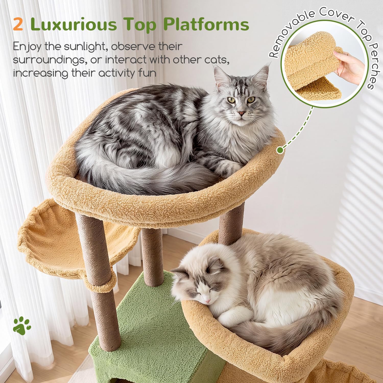 Detalle 2 de Globlazer Cat Tree Tower, 63-Inch