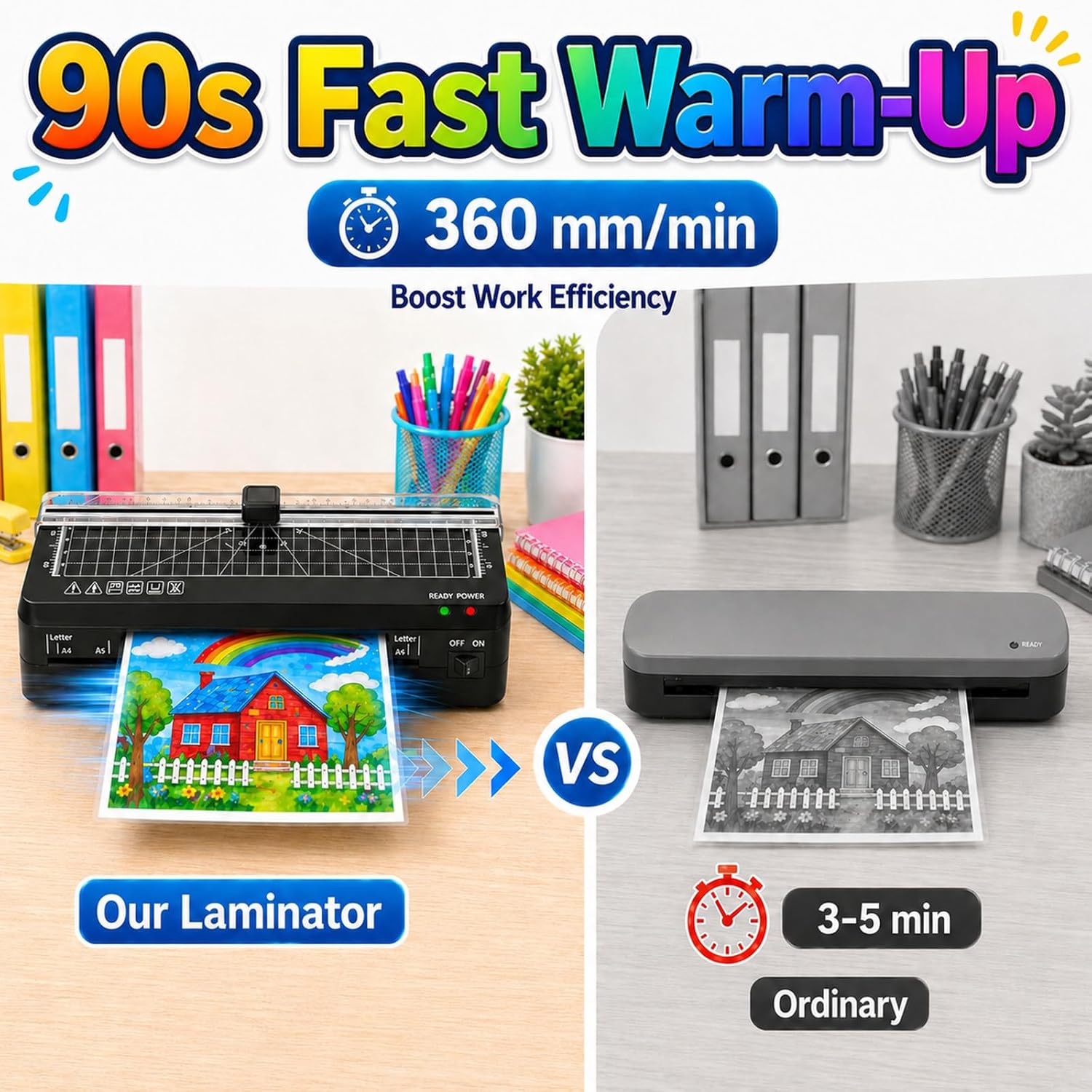 Thumbnail 1 de A4 Laminator Machine 70s fast warm-up