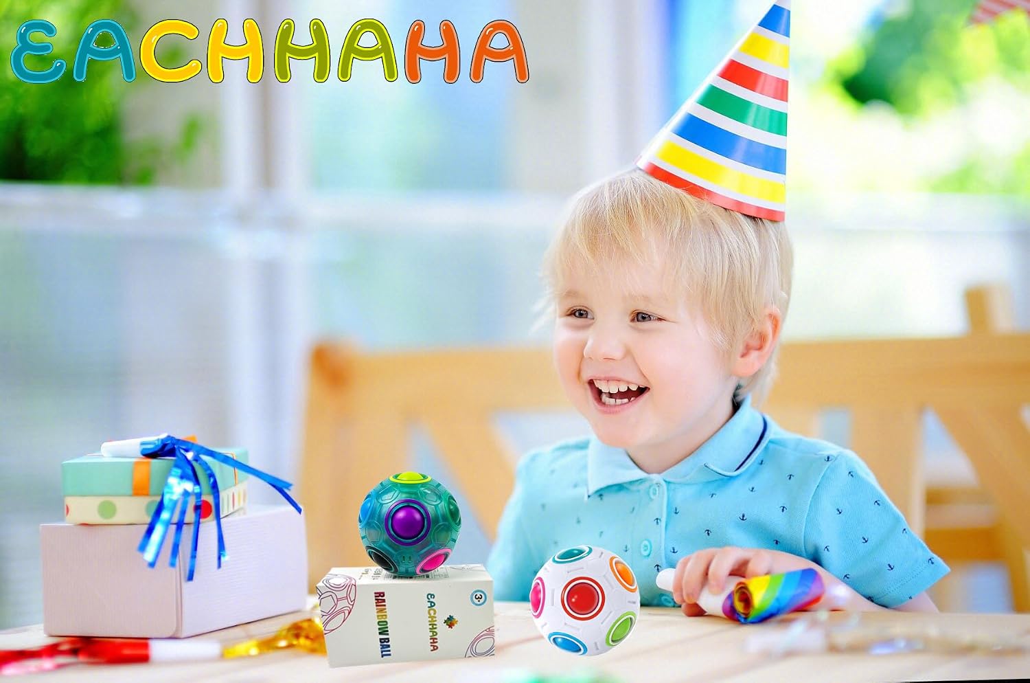 Thumbnail 4 de EACHHAHA Regenbogenball Set 2 Stück 🎲