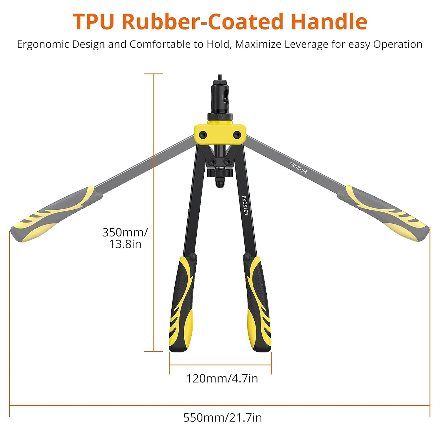Detalle 2 de Proster 14-inch Rivet Nut Gun Kit, M3–M10, with 150 Rivet Nuts