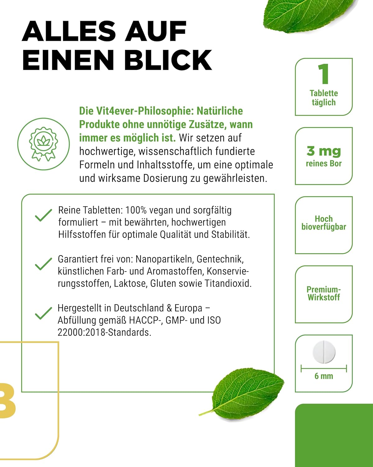 Thumbnail 3 de Vit4ever Boron 3 mg Tabletten 365 Stück