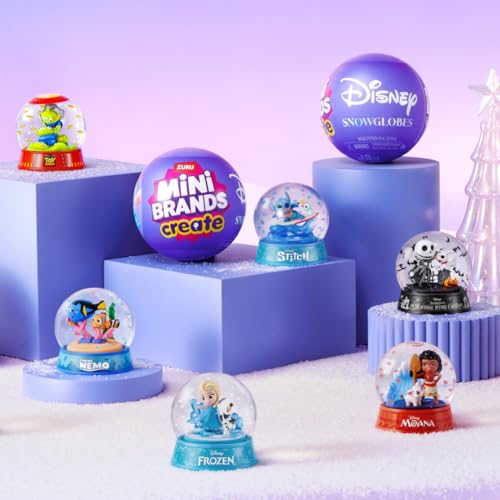 Detalle de Mini Brands Mini Snow Globe Disney Capsule Series 1 (2 PACK) by ZURU