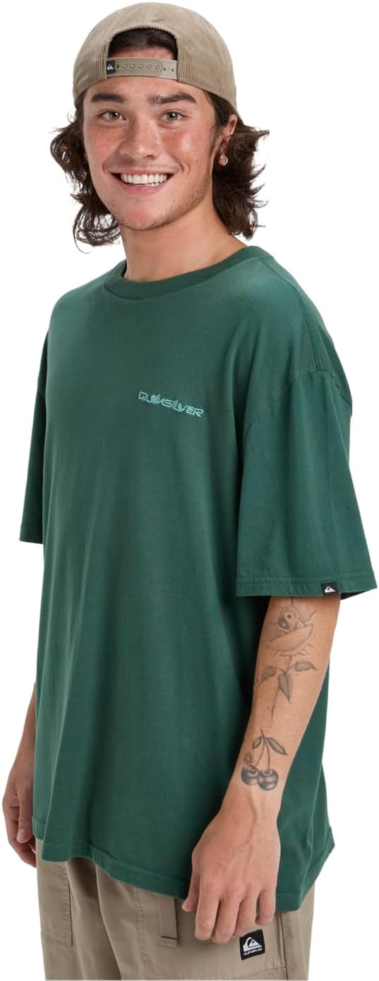 Detalle de Quiksilver Salt Water SS T-Shirt Uomo (Pacco da 1)
