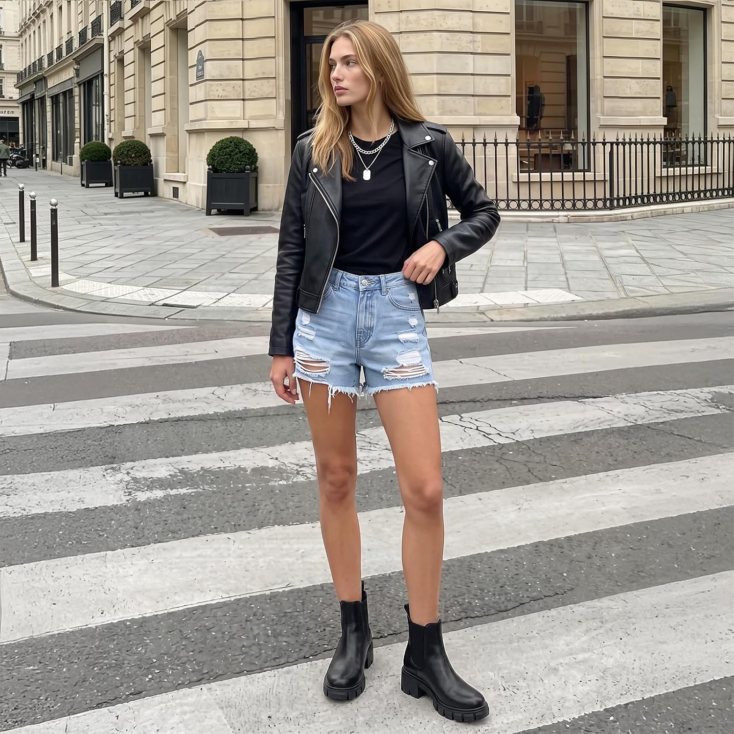Detalle 2 de Athlefit Chelsea Boots 2.3in Chunky Heel