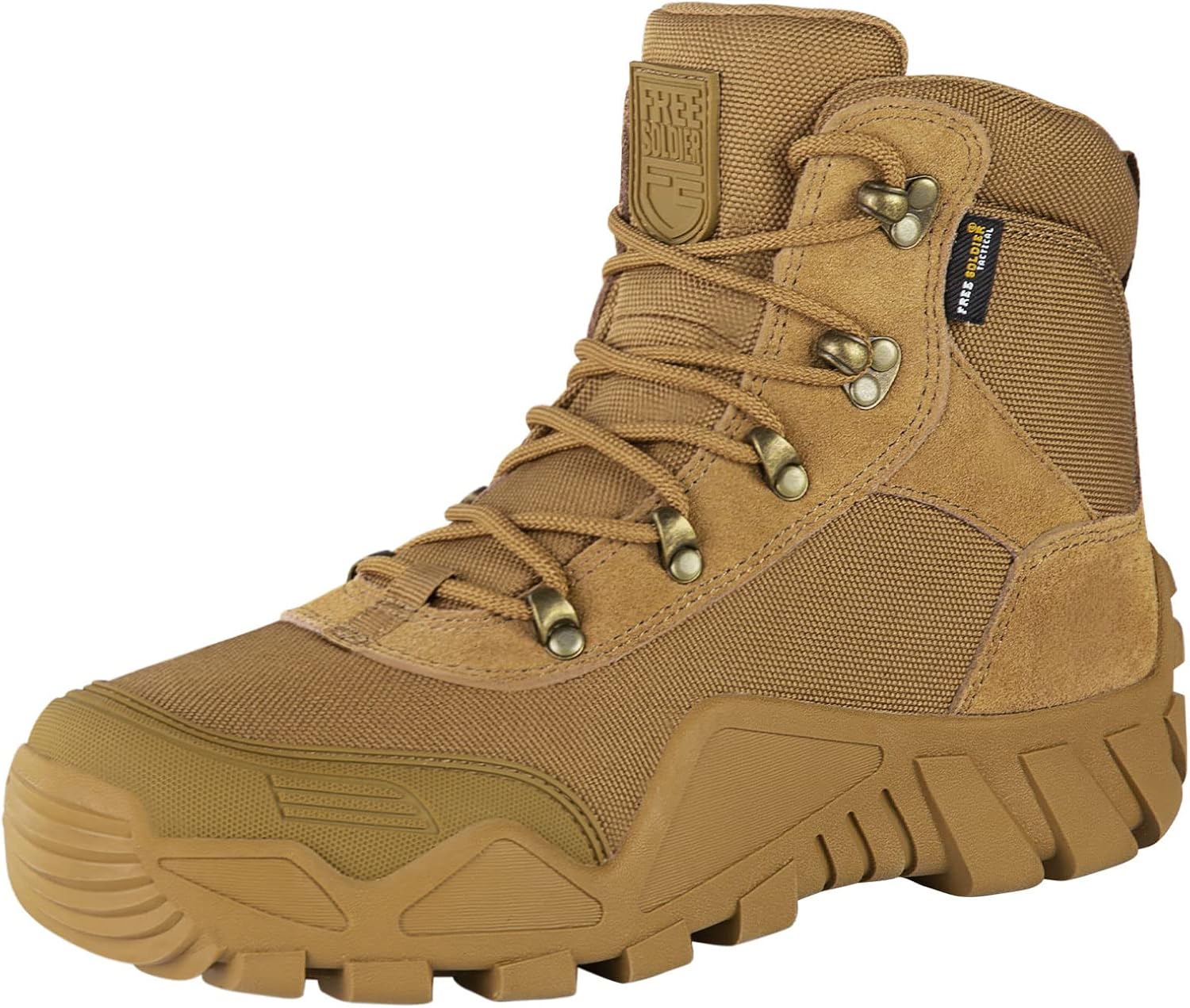 Detalle de FREE SOLDIER 1760419031 – męskie buty trekkingowe z wodoodporną podszewką
