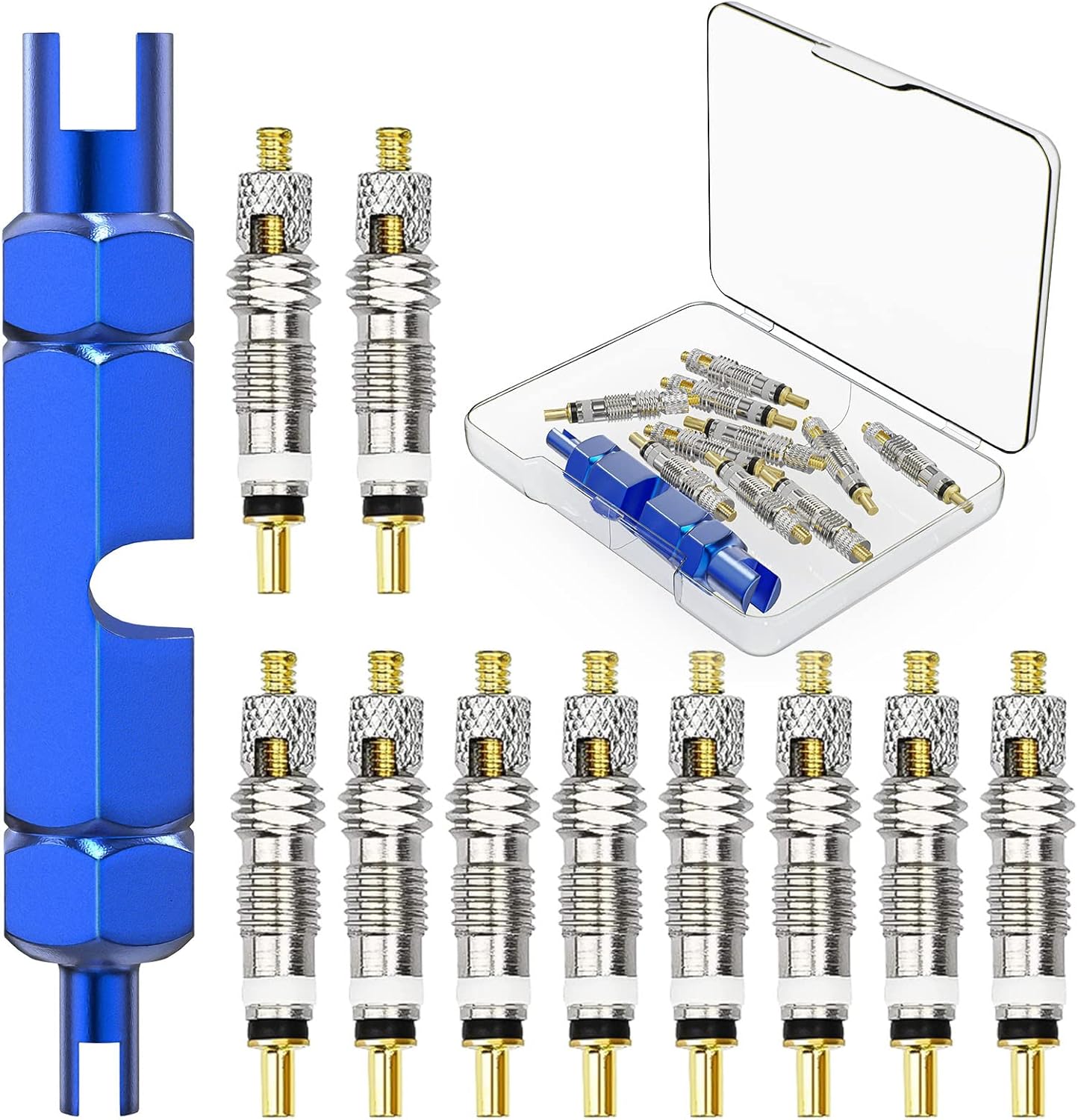 Detalle de Flintronic 11 PCS Núcleo válvula bicicleta